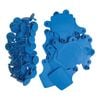 100x Cattle Ear Tags Set - 7.5x10cm Xl Blue Blank Pig Cow Sheep Livestock Label