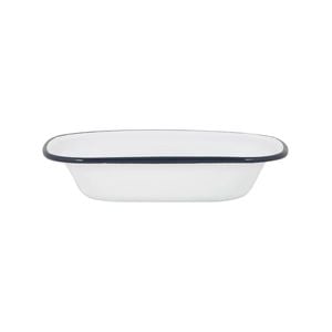 Argon Tableware White Enamel Pie Dish - 20cm