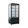 Exquisite Counter Top Display Refrigerators Black With 4 Corner Led 86 Litre