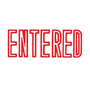 X-Stamper Self Inking Message Stamp (Entered Red)