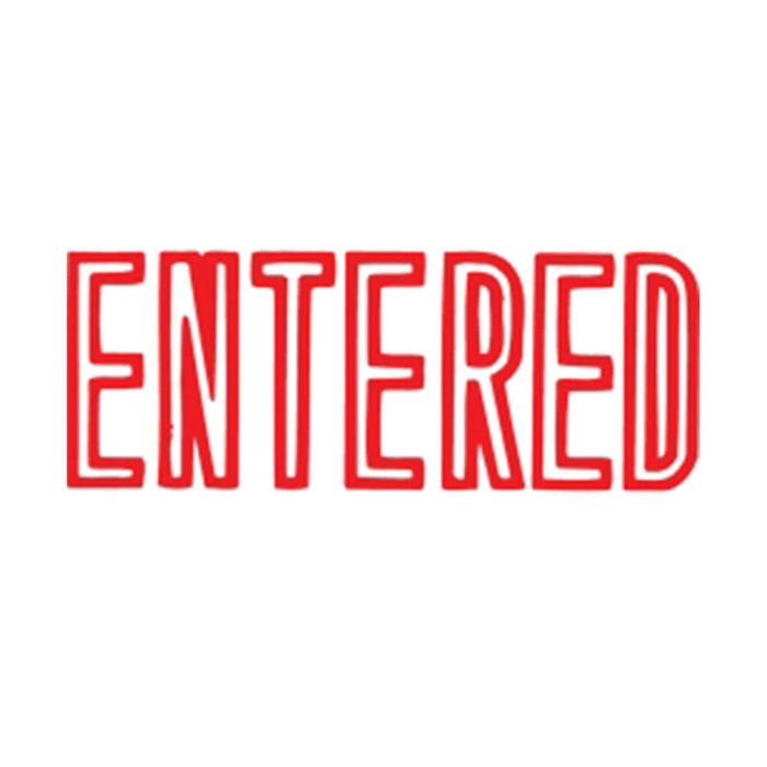 X-Stamper Self Inking Message Stamp (Entered Red)