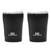 2PK Coffee Culture Stainless Steel Double Wall 350ml Reusable Travel Cup Black