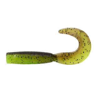 Daiwa BaitJunkie 2.5" Grub Soft Plastic Fishing Lure GP Chartreuse UV