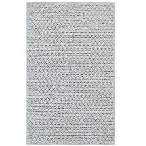 Handwoven Marble Wool Rug-6423-Silver-60x90cm