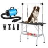 Advwin Pet Grooming Table Dog Cat Salon Table + Pet Hair Dryer