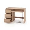 Costway Computer Desk W/power Outlet Ketboard Tray Writing Workstation - Natural