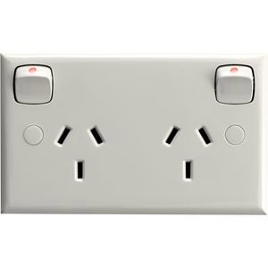 HPM Double Powerpoint White CD777WE