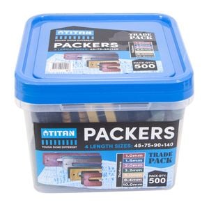 Titan 4 Sizes Mixed Window Packers - 500 Piece