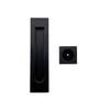 Schlage 180mm Matte Black Flush Pull and 30 x 30mm Finger Pull Set