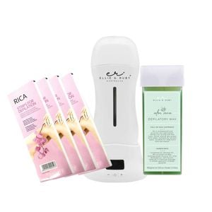 Waxing Kit - Digital Wax Warmer + 100g Wax Cartridge + 100x Pre-cut Strips Pack