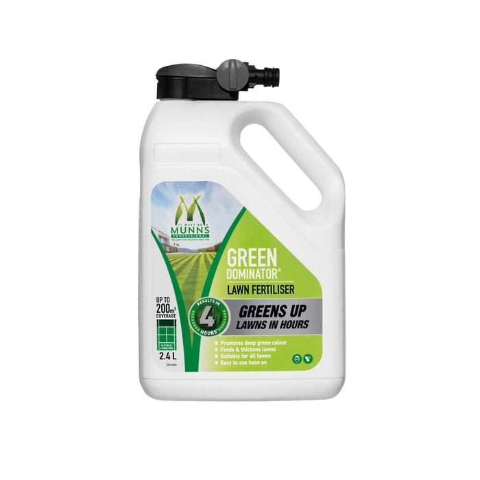 Munns Professional 2.4L Green Dominator Lawn Fertiliser Hose-On