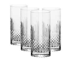 Luigi Bormioli Diamante Highball Glass 480ml Set of 4