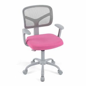 Costway Kid Desk Chair Swivel Mesh Task Armchair Adjustable Pink