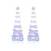 Costway 2X 2.1M Pre-lit Spiral Christmas Tree Xmas LED String Lights Collapsible Decor Party