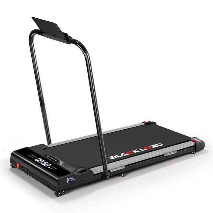 BLACK LORD Treadmill Electric Walking Pad Incline Brushless Motor Foldable Black