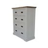 Fiona Tallboy 5 Chest of Drawers Bed Storage Cabinet Stand White Grey