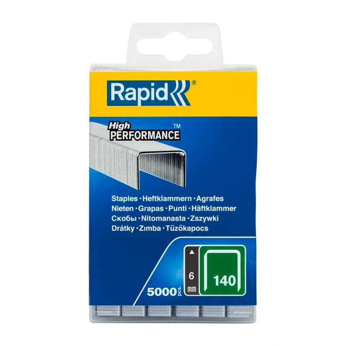 Rapid 6mm 140 Series Staples - 5000 Pack