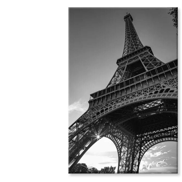 Eiffel Tower Landmarks in World   Print 100% Australian Made 60 x 90cm  (Stretched)