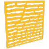 ProtectorAl 300-1200 x 300-1200mm Dark Yellow / Gloss White Squares Unframed Composite Deco Panel