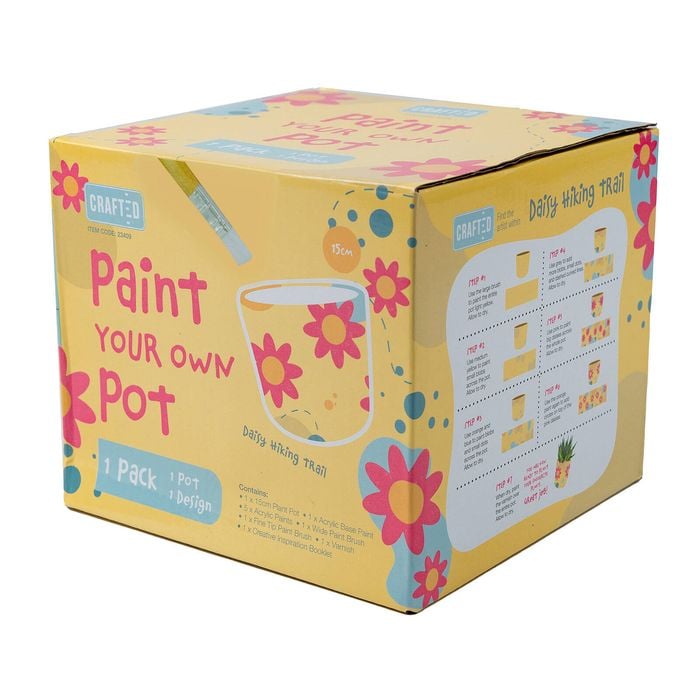 Crafted Paint Your Own Pot Daisy Hiking Trail