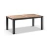 Balmoral 1.8M Outdoor Rectangle Aluminium Teak Top Dining Table