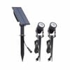 Gardenglo 200lm Solar Powered Twin LED Spotlight