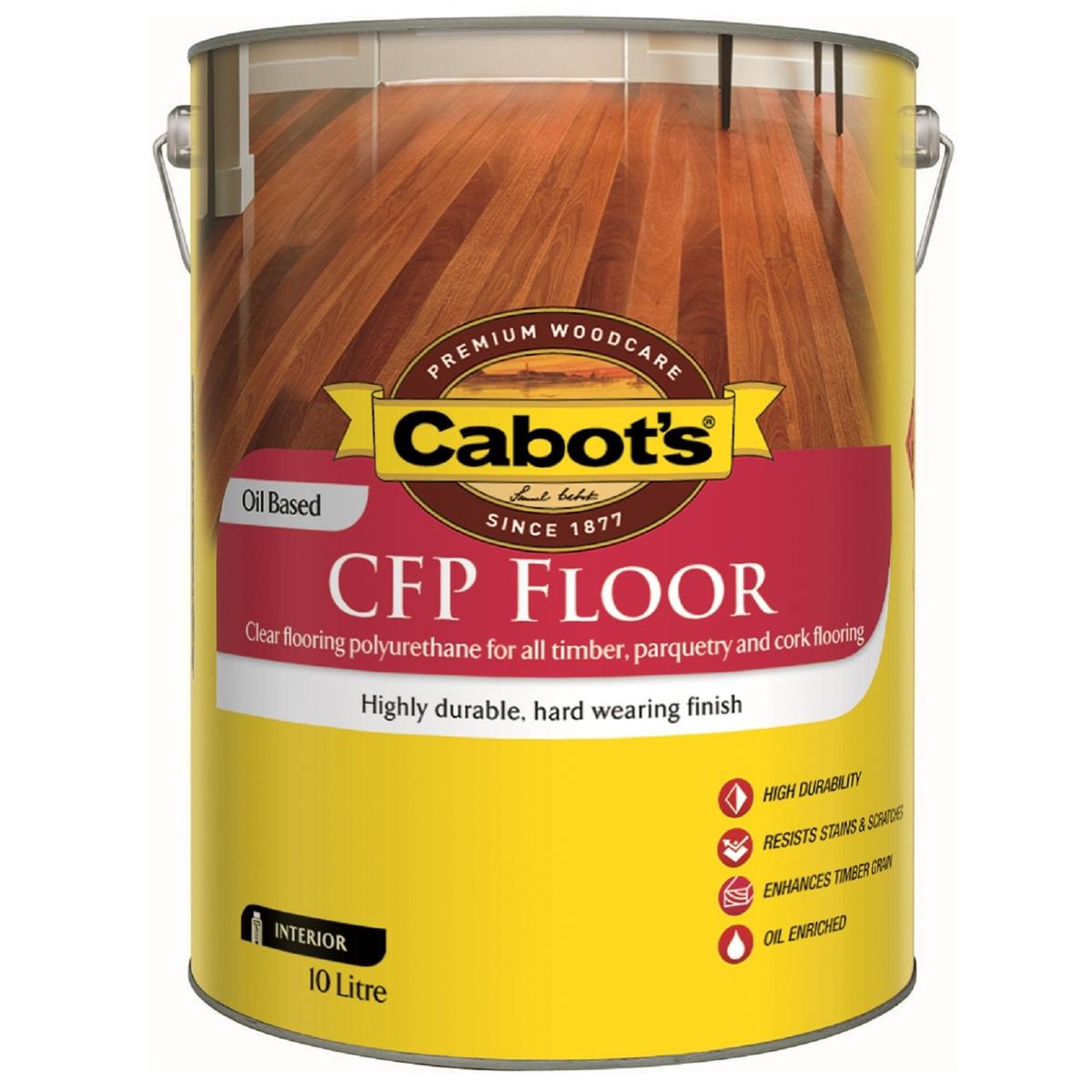 Cabot's 10L Satin Clear Cabothane Floor Polyurethane - Bunnings Australia