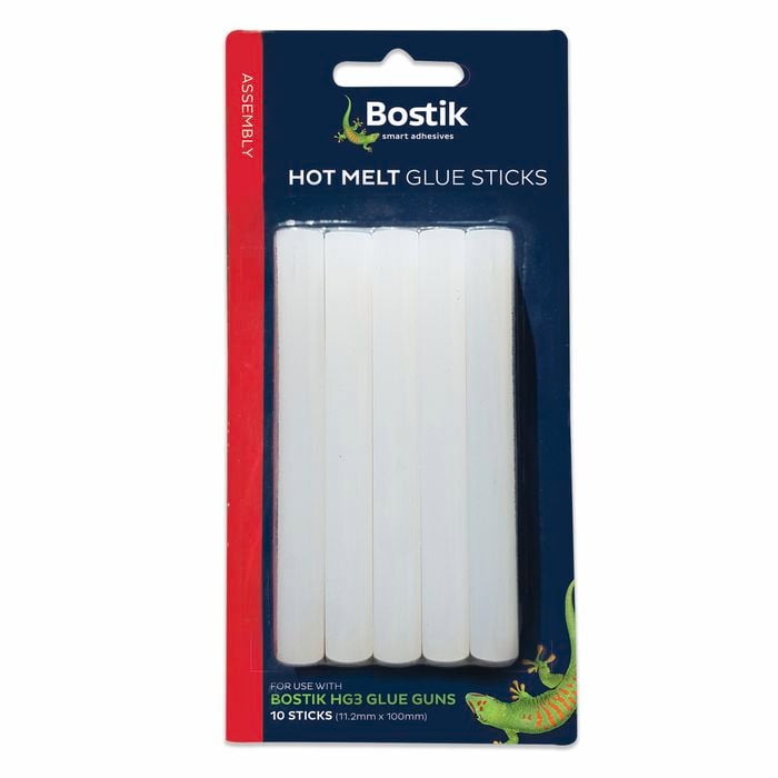 Bostik 111mm HG3 Hot Melt Glue Sticks - 10 Pack
