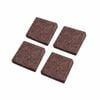 Felt Gard 19mm Brown Square Adhesive Felt - 6 Pack