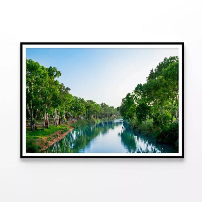 Lake Reflecting the Sky View  Print 100% Australian Made 120x90cm  (Poster)