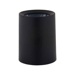 Barelli 6L Matte Black Round Plastic Bathroom Bin