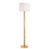 Oriel Lighting Spindle Floor Lamp Black Natural