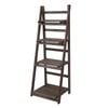 P&P Rustic Wooden Ladder Shelf With Multi Purpose Stand