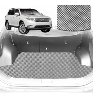 6D Diamond Car Boot Mat for Toyota Kluger (XU40)2007-2013-Cargo Mat-Grey-Outback GT