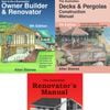 3-Pack: Allan Staines Decks & Pergolas Manual + Owner Builder & Renovator + Renovator's Manual