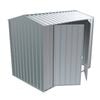 Build-a-Shed 1.5 x 2.3 x 2.3m Gable Double Hinged Side Door Shed - Zinc