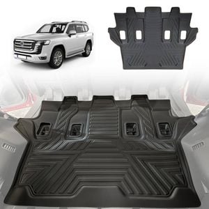 AUSGO Third Row Floor Mat for Toyota Land Cruiser Landcruiser 300 Series LC300 7-Seat 2021-Onwards Car Liner Mat