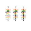 YES4PETS 3 x Hanging Swing Bird Parrot Parakeet Cockatiel Budgie Toy With Bells