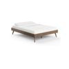 Stella Queen Size Walnut Wooden Bed Base