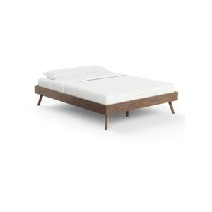 Stella Queen Size Walnut Wooden Bed Base
