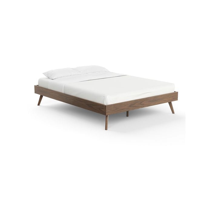 Stella Queen Size Walnut Wooden Bed Base