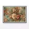 Vintage Floral Wallpaper   Print 100% Australian Made 120x90cm  (Poster)