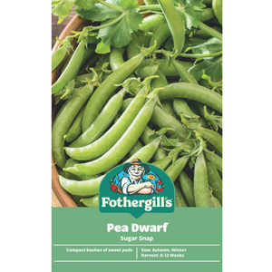 Fothergill's Dwarf Sugar Snap Pea Vegetable Seeds