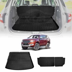 Boot Liner Back Seat Protector for Ford Everest 2015-2022 All Weather Cargo Trunk Kick Mats