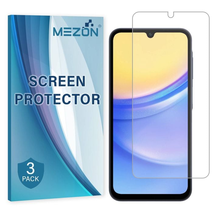 3 Pack MEZON Samsung Galaxy A15 5G Ultra Clear Film Screen Protectors