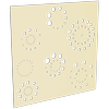 ProtectorAl 300 - 1200 x 300 - 1200mm Primrose Fireworks Unframed Solid Aluminium Decorative Panel