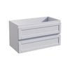 Stein 900 x 450 x 500mm White Select Shaker Wall Hung Vanity - Cabinet Only