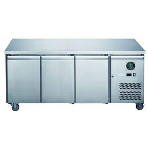 FED-X Stainless Steel Three Door Under Bench Freezer 311L XUB7F18S3V