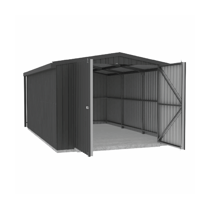 Absco Structures 3.40mW x 5.50mD x 2.48mH Monument Single Barn Door Garage