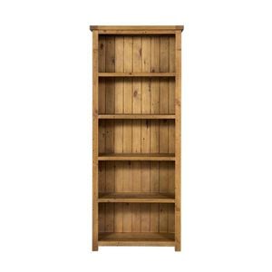 Charleston Large Bookcase Rustic Tawny